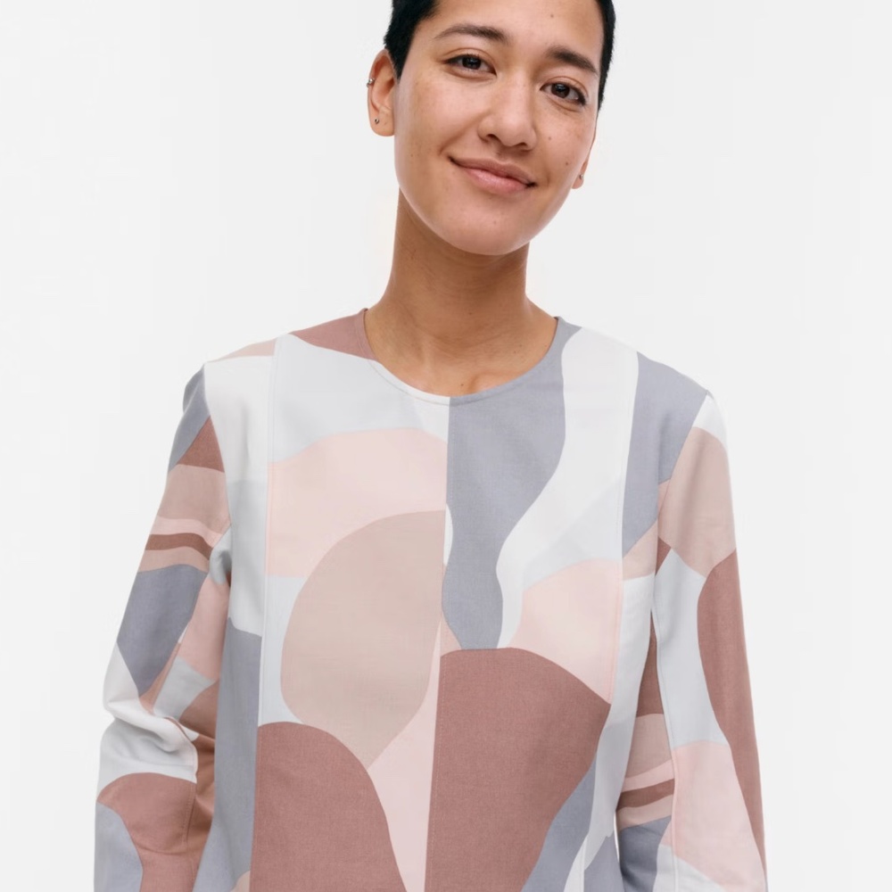 Marimekko - Loituma Kamelia, cotton linen dress,  (NWT, never worn, brand new)